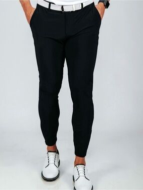 Primo Golf Jogger Pants Black Ankle Zip Mens Sz. 32R